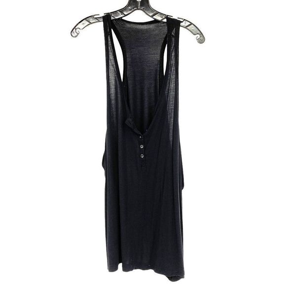 H&M racer back swing tank L/XL Trapeze 1893 Black Ultra Soft Oversized - Picture 1 of 10